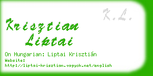 krisztian liptai business card
